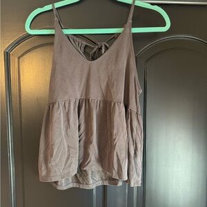 American Eagle Outfitters Charcoal Camisole Top